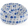 Sablio Sedací vak Cocoon Modré kvetiny - 115 x 75 x 45 cm