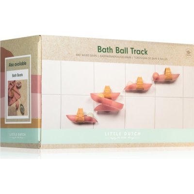 Little Dutch Bath Ball Track Pink guľôčková dráha do vane 10 m+ 8 ks