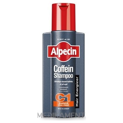 ALPECIN Hair Energizer Coffein Shampoo C1 kofeínový šampón proti vypadavaniu vlasov 1x250