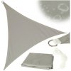 Tieniaca plachta LUARO záhradná terasová vodoodolná 3x3x3m trojuholníková sivá
