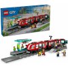 LEGO City 60423 Električka a zastávka v centre mesta