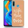 Picasee silikónový prehľadný obal pre Huawei P30 Lite - Boss Mama