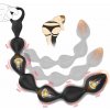 SuperLove Ultra Soft Liquid Silicone Vibrating Anal Beads Black