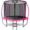 Aga SPORT EXCLUSIVE Trampolína 305 cm Ružová + ochranná sieť + rebrík