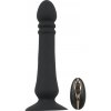 Black Velvet - akumulátorový, impulzný anál vibrator (čierny)