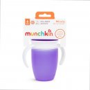 Munchkin juniorský netekoucí hrneček 360°s oušky 207 ml fialová