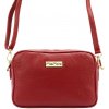 Kožená kabelka MiaMore červená KZ43236