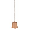IB Laursen Závesná hlinená ozdoba CHRISTMAS BELL hnedá