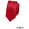 Hladká jednofarebná pánska kravata červená