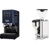 Gaggia New Classic E24, blue + Rocket Espresso GIANNINO, chrome/black