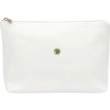 Gregorio COSMETICS-004 biela dámska kožená kozmetická taštička 29 x 19 x 10 cm