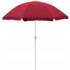 Záhradný plážový slnečník červený klasický Linder Exclusiv 200 cm