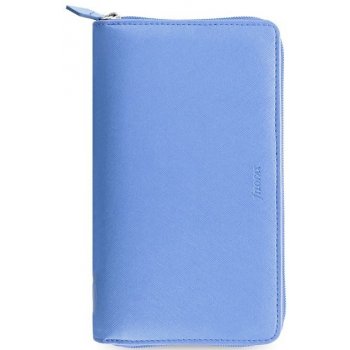 Filofax Saffiano ZIP Compact A6 týždenný 2021 modrý