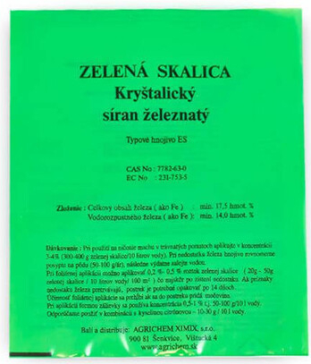 AGRICHEM ZELENÁ SKALICA - síran železnatý 500 g