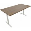 ZLKL Kancelársky stôl 1400 x 700 mm biely/orech P00056-5