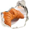 Diera 3D fototapety na stenu nálepka Croissanty a káva 75x75 cm