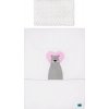 BELISIMA 6-dielne posteľné obliečky Bear in love 100/135 ružové 100x135 ružová