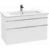 Villeroy & Boch Venticello Umývadlová skrinka, 75x59x50 cm, 2 zásuvky, Glosy White A92501DH