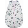 Spací vak celoročný zateplený biela / sivá / ružová - New stars, veľ. 68/74