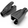 Vention RJ45 Strain Relief Boots Black PVC Type 100 Pack IODB0-100