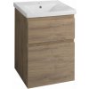 Aqualine Aqualine, ALTAIR umývadlová skrinka 52x72,5x45cm, dub emporio, AI355