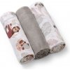 BABYONO Plienky mušelínové Super Soft 3 ks - Grey, 70x70 cm 348-10-BO