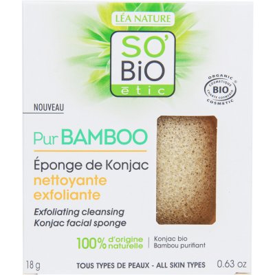 So’Bio étic špongia konjac s bambusom exfoliačné čistenie pleti rada Pur Bamboo 18 g