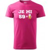 Je mi 60 pivo - Klasické pánske tričko vyššej gramáže - 3XL ( Purpurová )