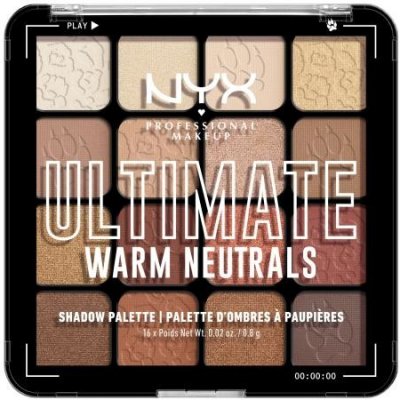 NYX Professional Makeup Ultimate Shadow paletka očných tieňov 03 Warm Neutrals 16 x 0,83 g