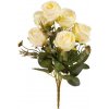 Umelá kytica ružičky žltá 30 cm