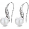 Majya Strieborné náušnice PERLA 10137