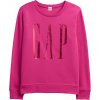 Dámska mikina s logom GAP, V-LOGO DOORBUSTER CREW Ružová M
