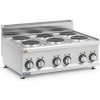 Gastro elektrický sporák - 12 kW - 6 platní - 90 x 65 cm - Pro 650 Series - Royal Catering RCES-120/700-6B