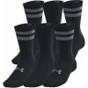 Under Armour Essential 6pk Crew Black Black Castlerock