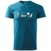 Golfový set - Klasické pánske tričko vyššej gramáže - L ( Tmavý tyrkys )