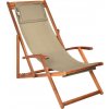Jurhan Záhradné lehátko SIENA, 65x87x102cm, bežová