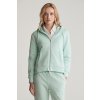 Gant Reg Tonal Shield Zip Hoodie Faded Mint