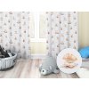 Biante Detský bavlnený záves Sandra SA-732 Medvedie bábätká na bielom 150x250 cm