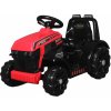Beneo elektrický Traktor Farmer pohon zadných kolies 12V batéria plastové kolesá široké sedadlo 24 GHz Diaľkový ovládač jednomiestne MP3 prehrávač led svetlá červená