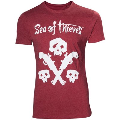 Sea of Thieves tričko s lebkou a zbraní