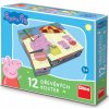 Dino kostky Peppa Pig 12 kostek