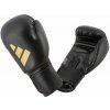 Adidas boxerské rukavice Speed 50, velikosti 4,6,8,10,12 OZ, černá/zlatá Velikost: 12oz