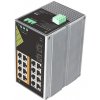ABCtech Conexpro GNT-IG1218F8-AC, Průmyslový PoE switch na DIN lištu, 16x LAN, 8x PoE, 2x SFP