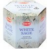 Nefertitis Vonné kužele pre tečúci dym HEM White sage - 40 ks