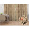 Biante Dekoračný záves PML-093 Pes medzi mačkami na hnedobéžovom 145x190 cm
