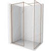 MEXEN/S - Kyoto-F Sprchová zástena WALK-IN s rámom 140 x 90, transparent 8 mm, meď kartáčovaná 800-140-202-04-65-090