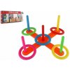 Házecí hra kříž s kruhy plast 12ks v krabici 42x19x6cm