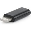 Gembird adaptér USB-C (F) na Lightning 8pin (M), čierny A-USB-CF8PM-01