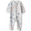 CARTER'S Overal na zips fleece Sleep & Play grey Cowboy chlapec NB/ veľ.56