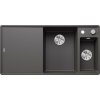 Blanco Axia III 6 Silgranitový drez, 99x50 cm, s ovládaním odtoku a s príslušenstvom, sivá skala 523484